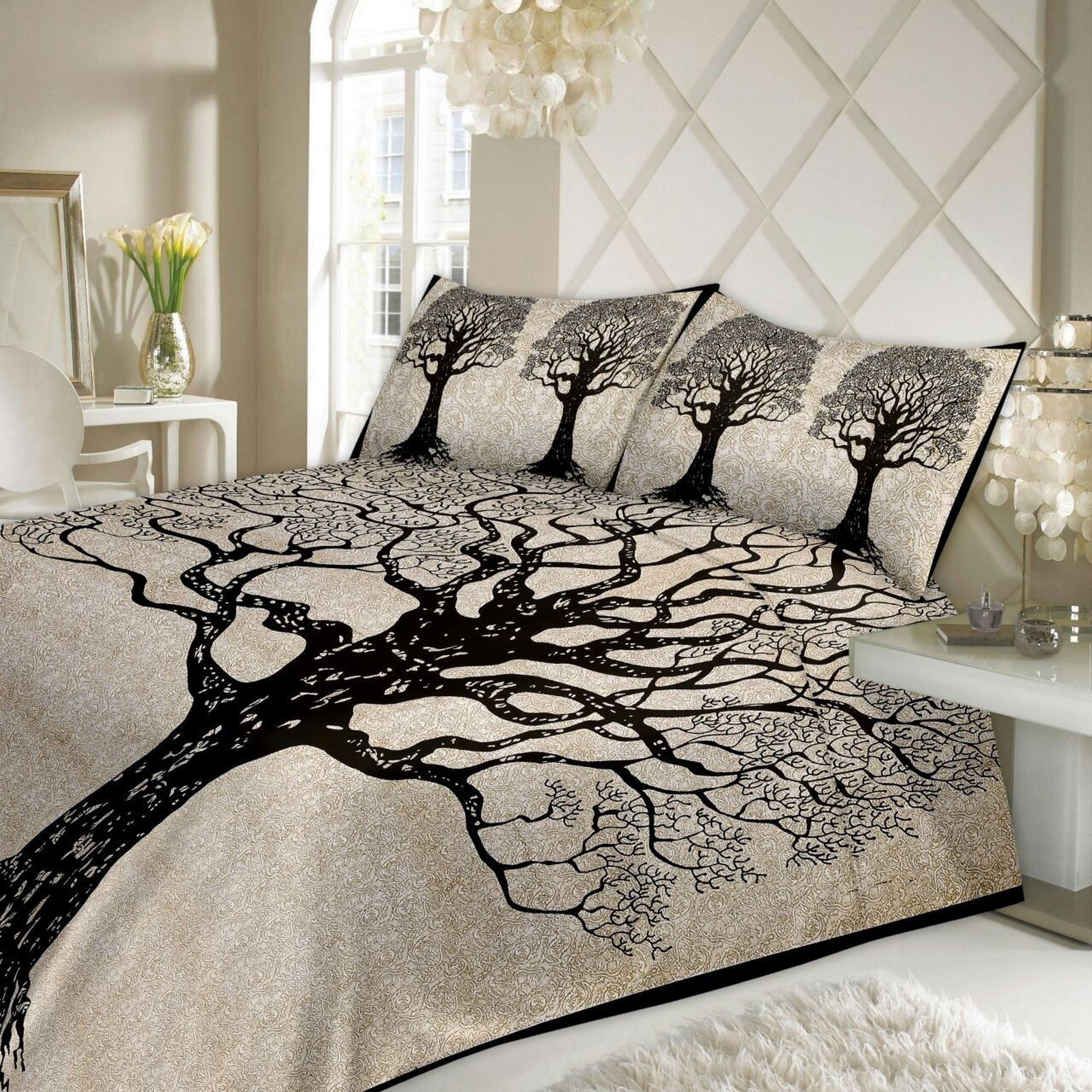 sugun 140 TC Cotton Double Jaipuri Prints Flat Bedsheet-picture-10