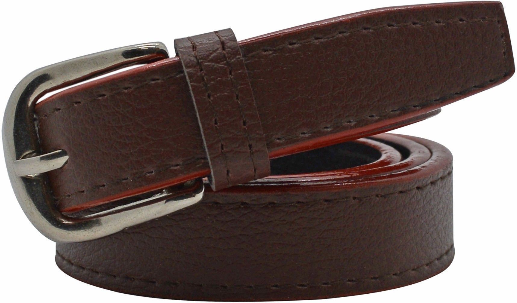 Women Formal Brown Synthetic Belt-image-3