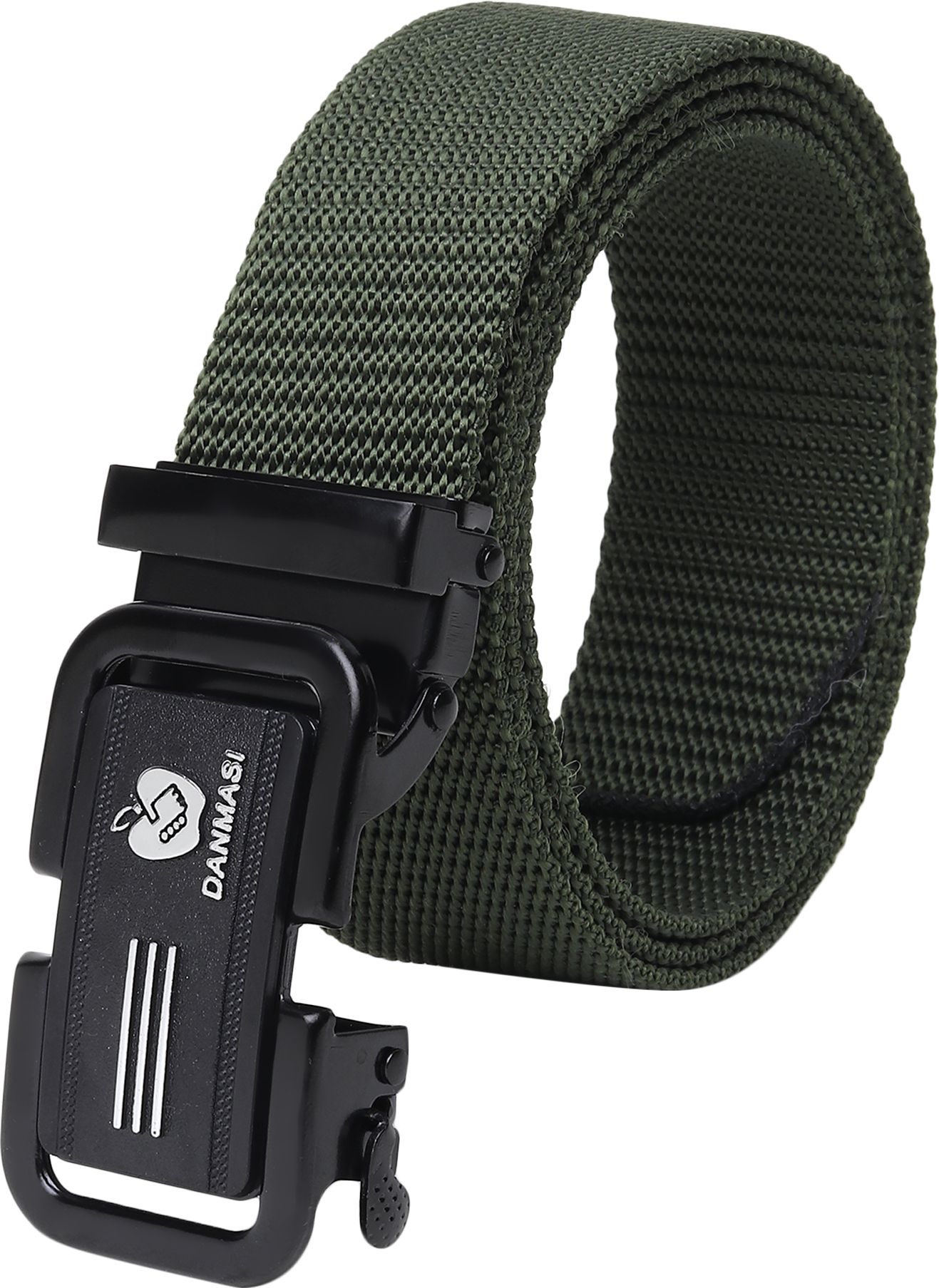 Men Casual Green Nylon Belt-image-9