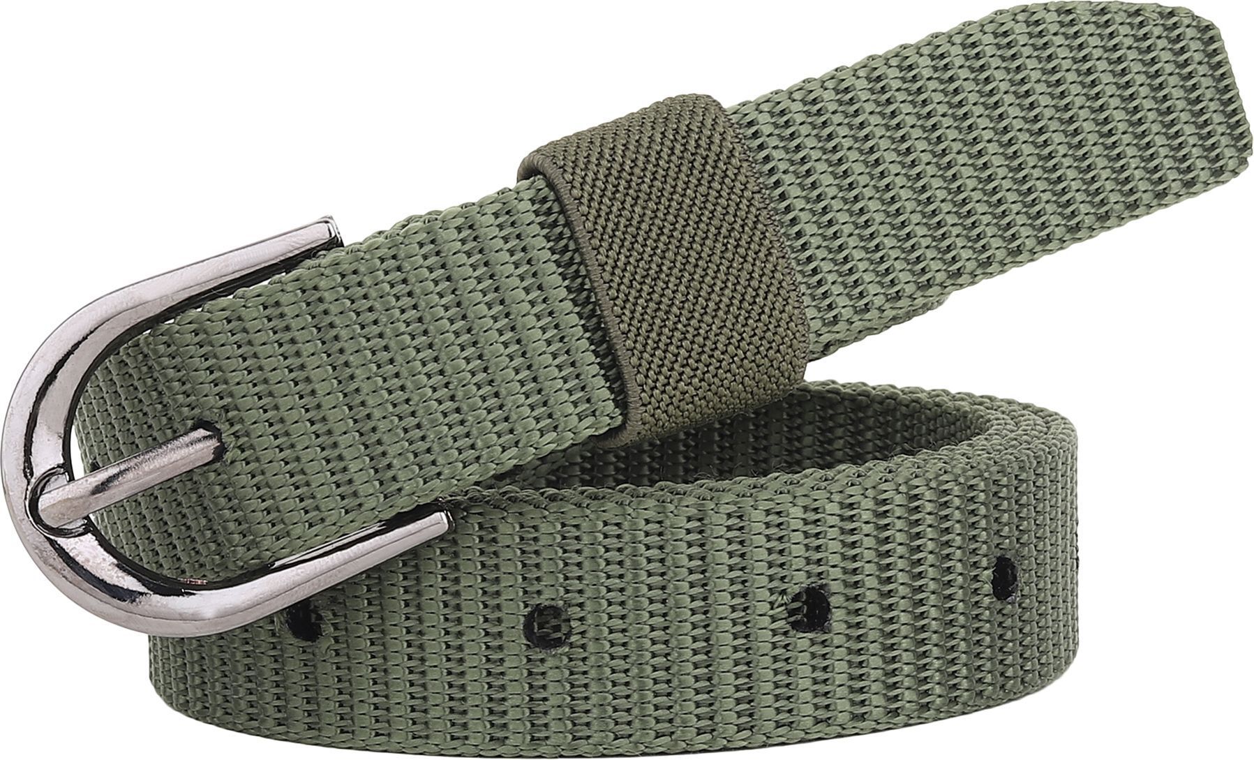 Women Casual Green Nylon Belt-image-7