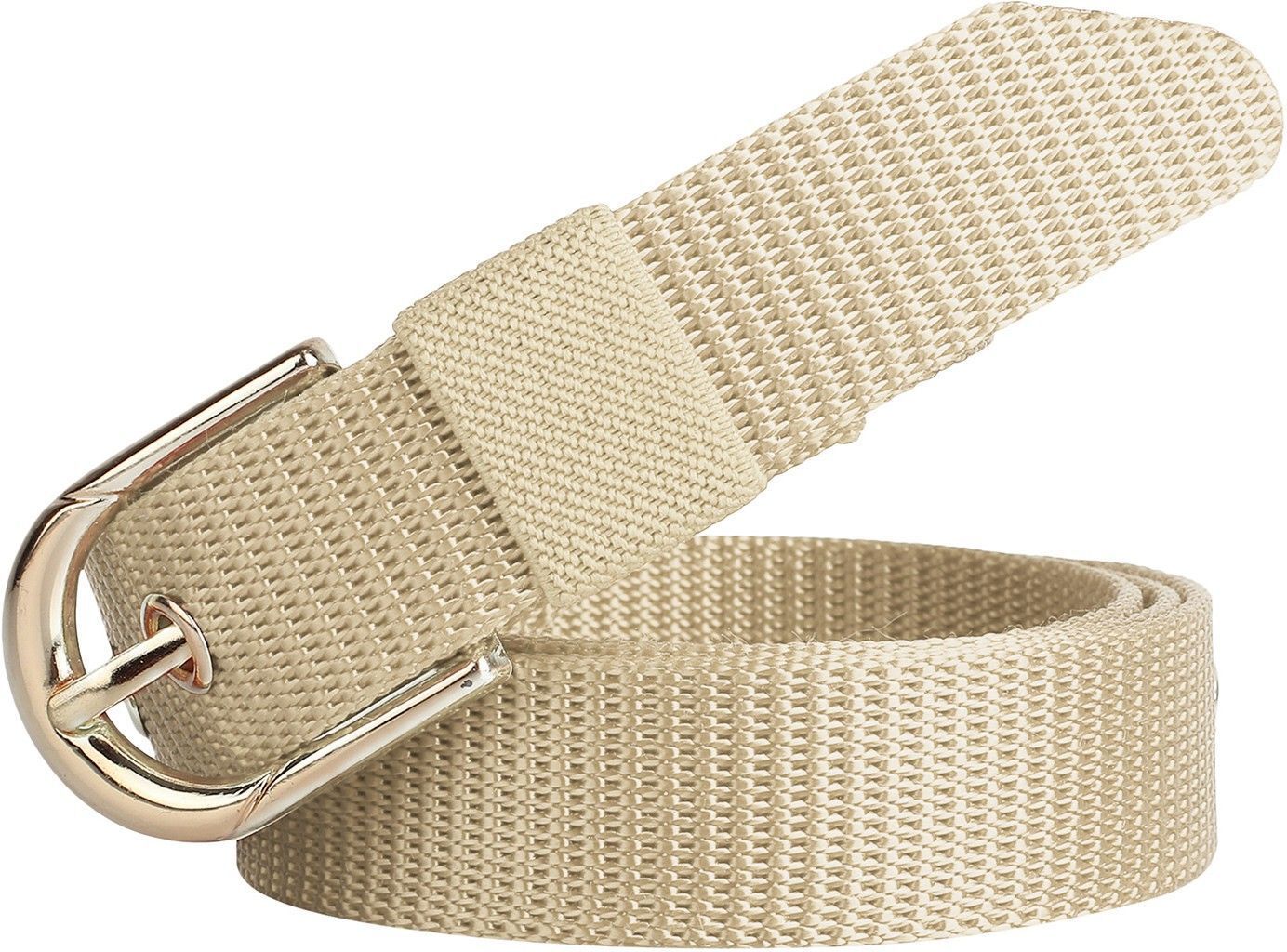 Women Casual Beige Nylon Belt-image-42