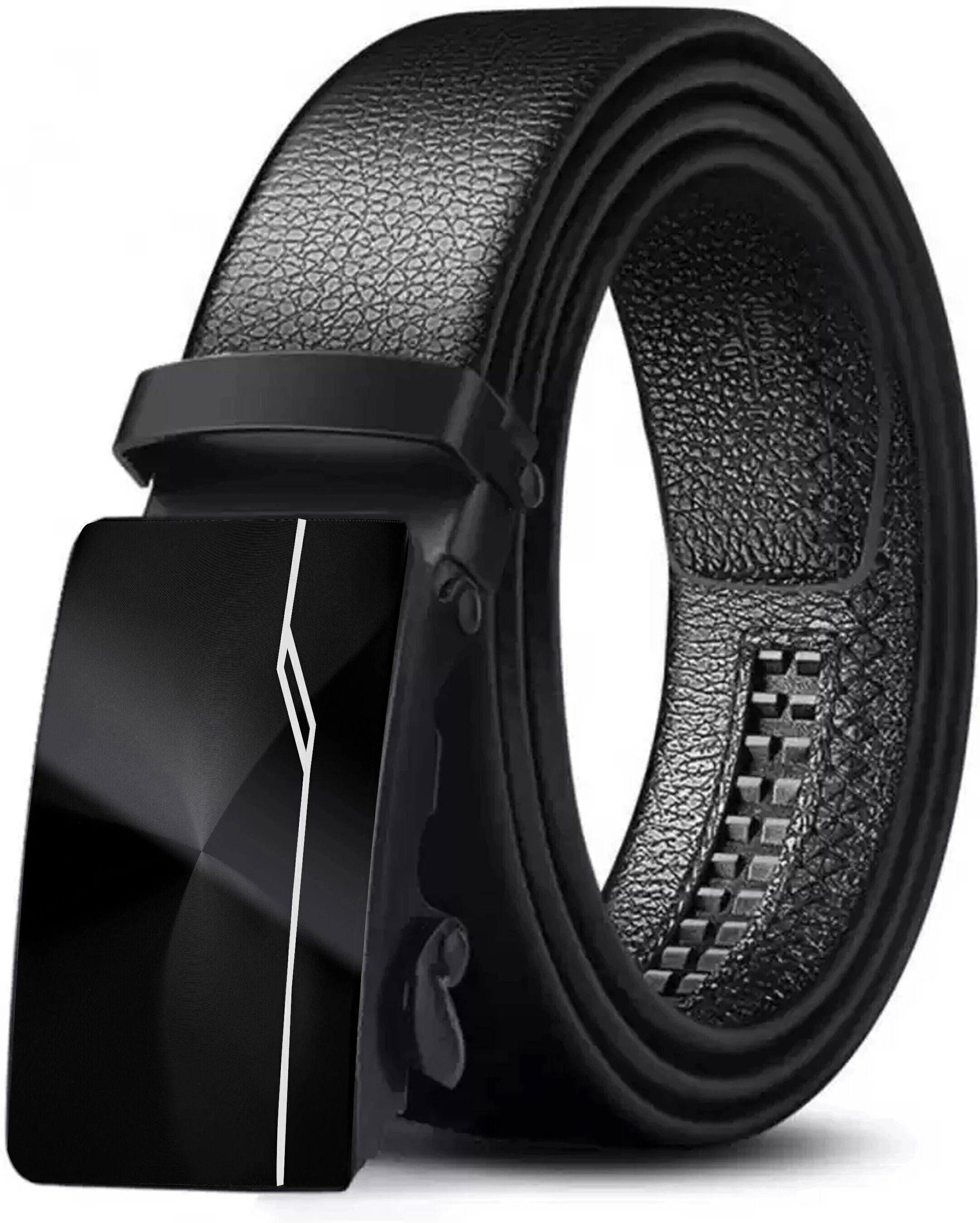 joro Men Casual, Evening, Formal, Party Black Artificial Leather, Fabric Belt-picture-24