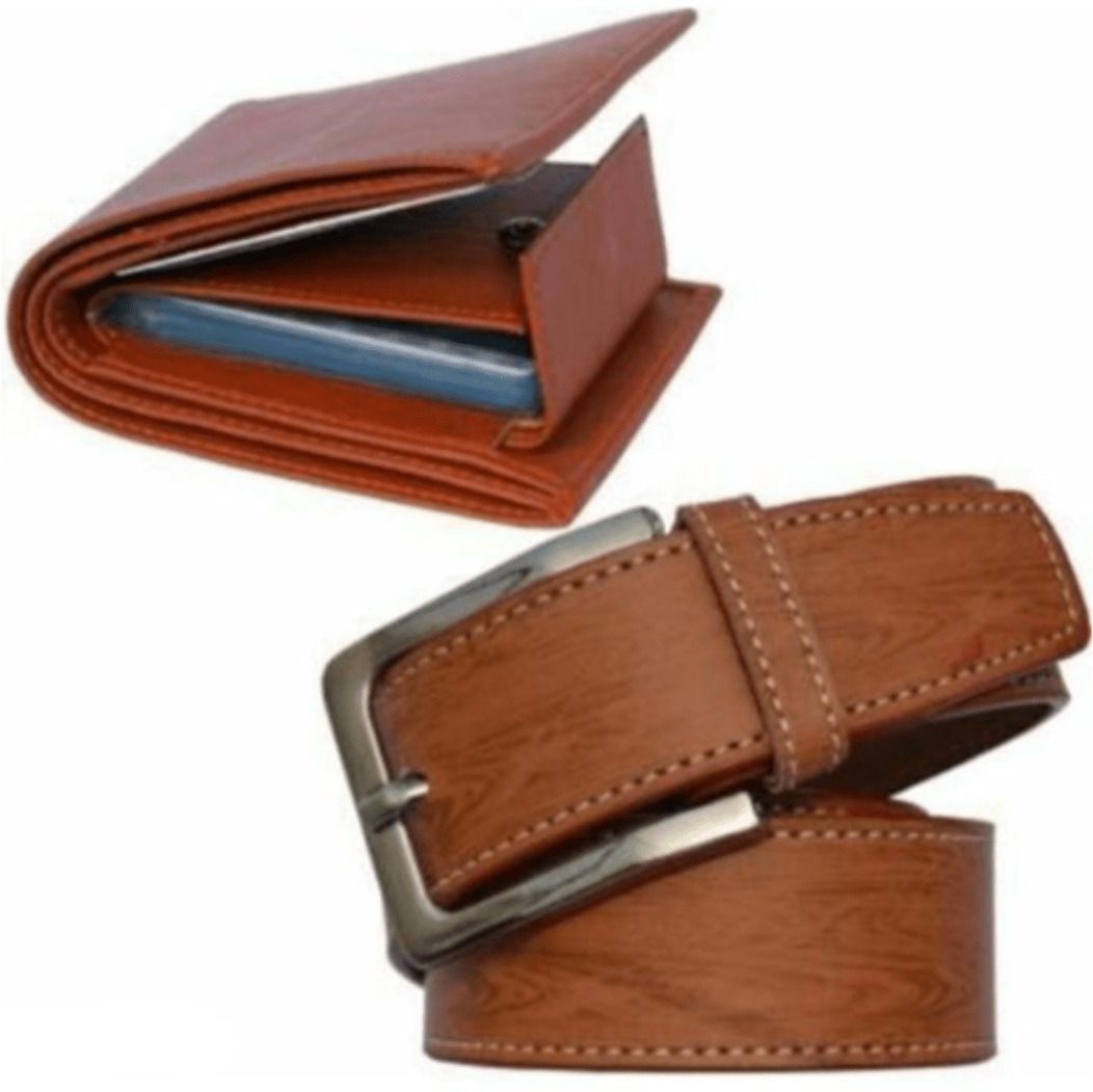 Men Casual Tan Artificial Leather Belt-image-19