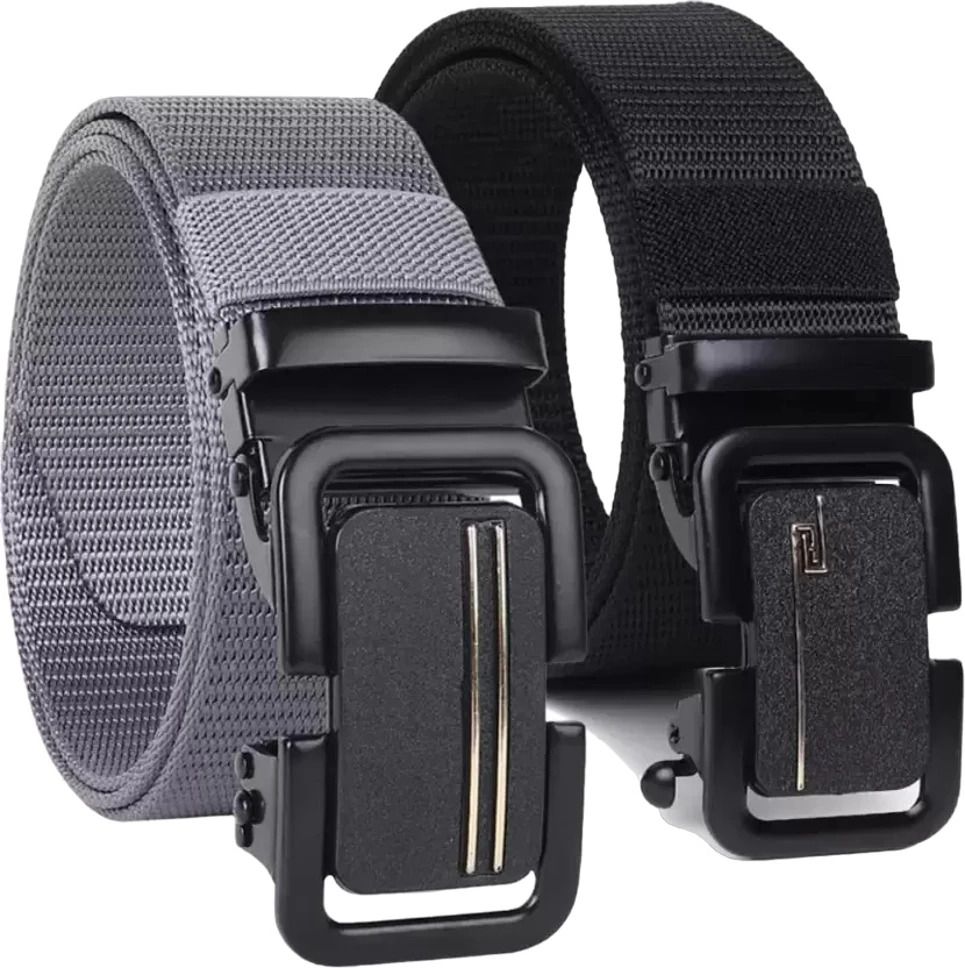 Men Evening, Formal, Party Black Nylon Belt-image-23