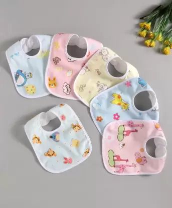 smily kid Baby Button Bibs Apron for Feeding and Drooling Button Double Layered Waterproof-picture-24