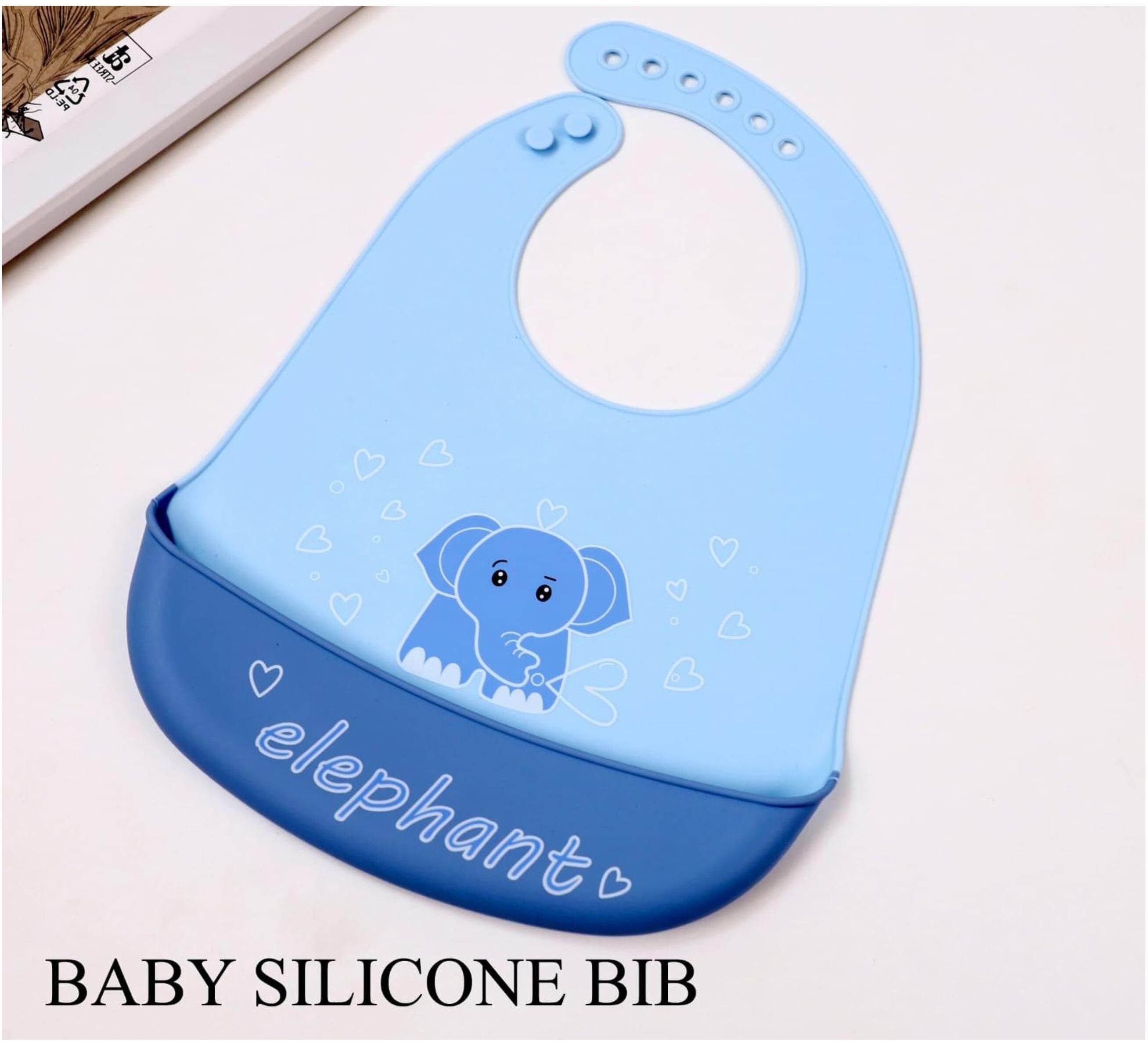 atharv nest Premium Soft Silicone Waterproof Baby Bib, 6Months to 3Years, Easy to Clean-picture-26