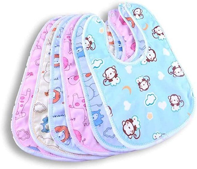Waterproof Baby Feeding Bibs Washable Stain and Odor Resistant Adjustable