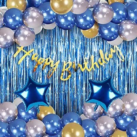 crafty villa Printed Happy Birthday Decoration kit Combo - 41 Pcs for Birthday Decor-picture-2