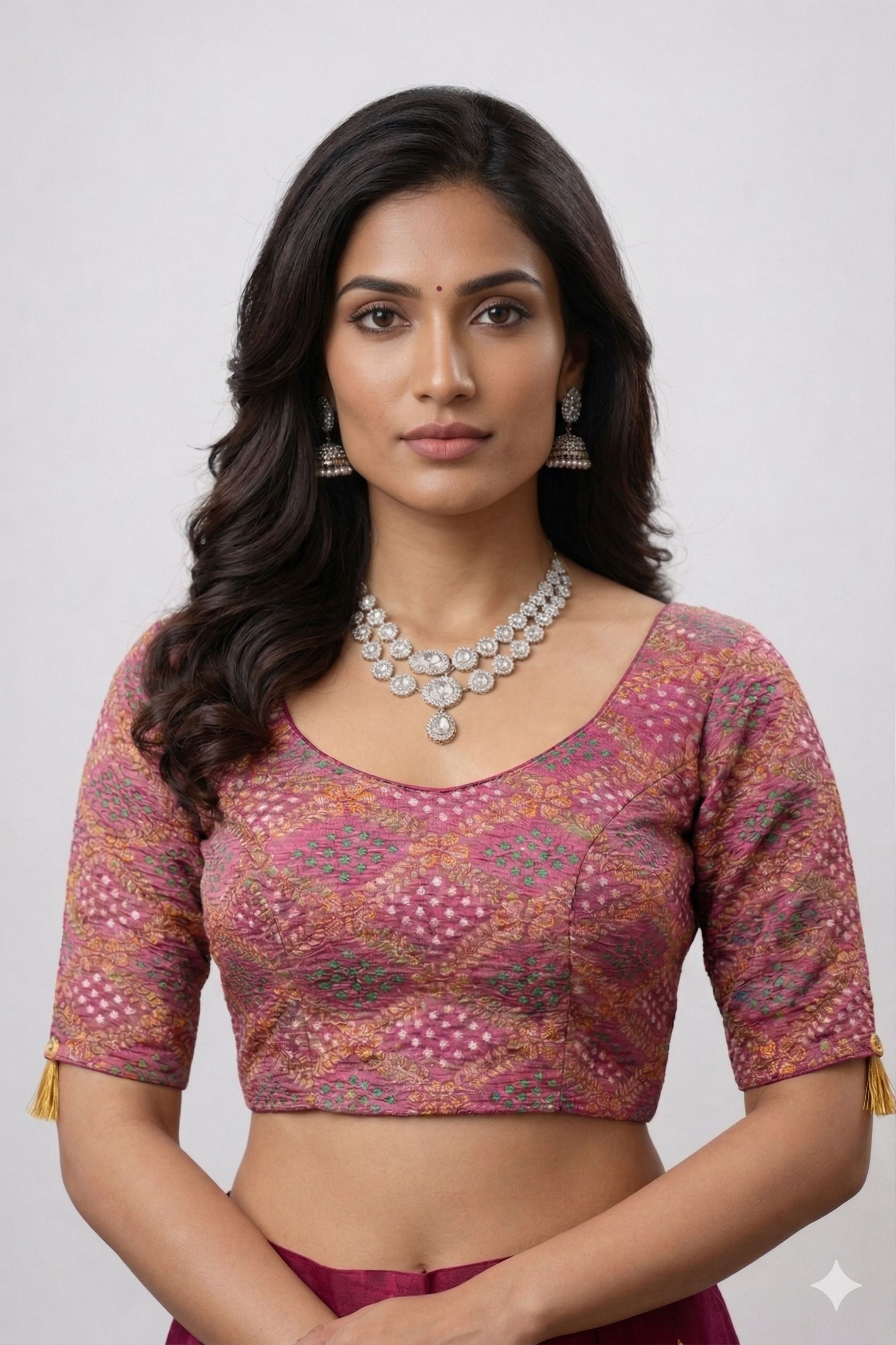 Round Neck Women Blouse-image-18