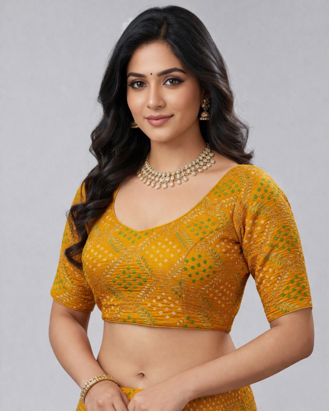 Round Neck Women Blouse-image-19