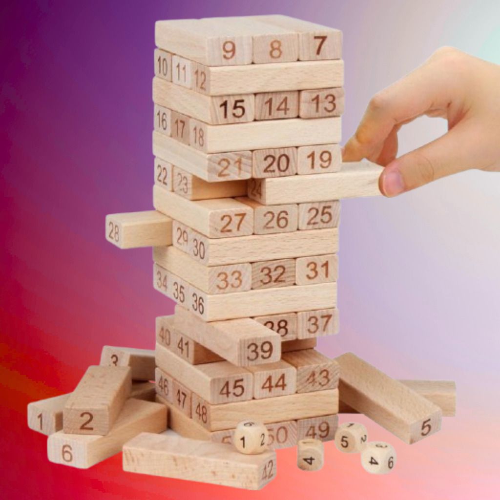 ozoriva Family Fun Wooden Stacking Challenge Game for Kids and Adults-picture-0