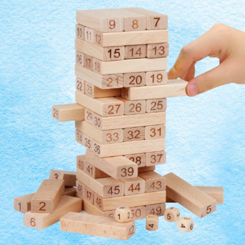 ozoriva Family Entertainment Wooden Balance Tower Building Game Set-picture-5