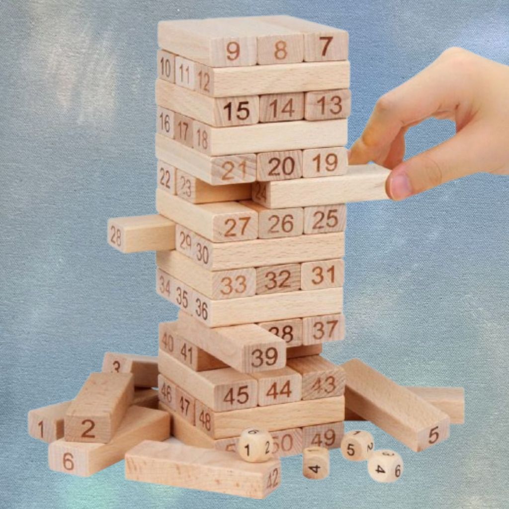 ozoriva Wooden Skill Building Puzzle Tower for Kids and Adult Players-picture-4