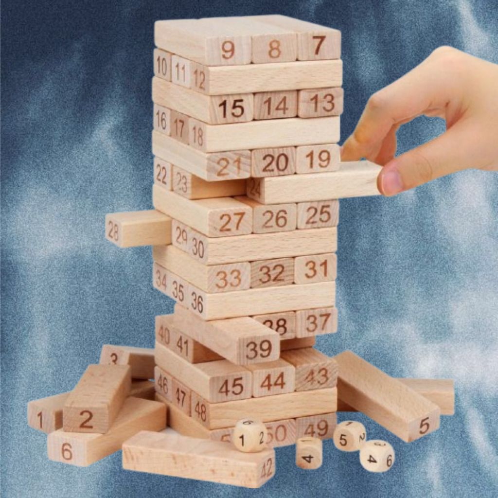 ozoriva Wooden Stack Blocks Challenge for Indoor Entertainment Sessions-picture-3