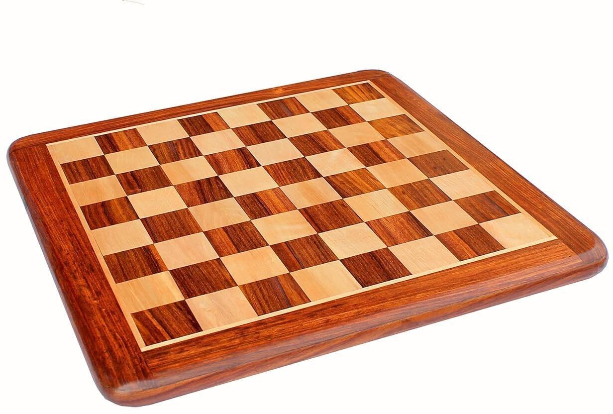 Flat Chess Board Made with Rosewood| Chess Pieces Not Included 16x16inch 45 cm Chess Board-image-40