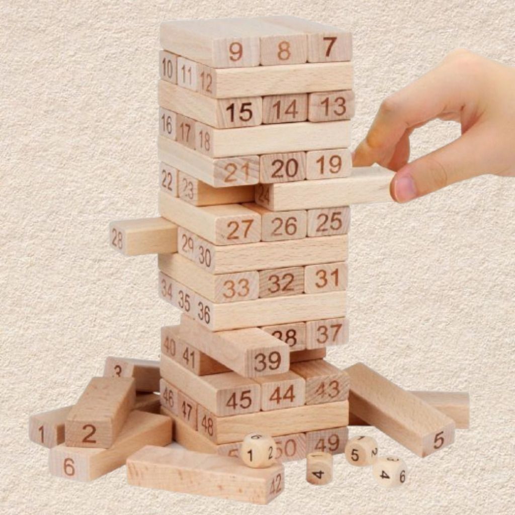 ozoriva Wooden Stacking Challenge Set for Fun Learning and Development-picture-19