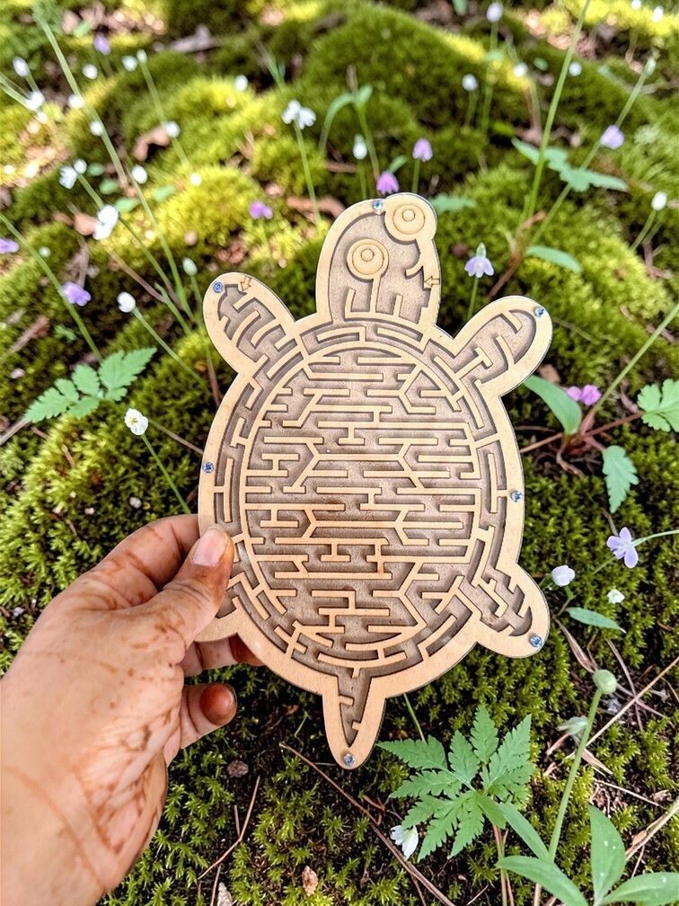 bachpania Wooden Brain Training Maze Puzzle Game for Kids Educational Indoor Activity Toy Board Game Accessories-picture-33
