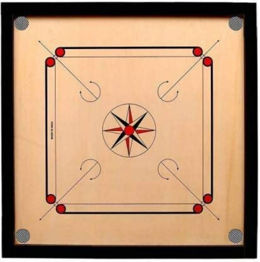 kalindri sports 32 inch with 1.5"×1.25" Frame 4 mm Ply with Carrom Accessories 80 cm Carrom Board-picture-24