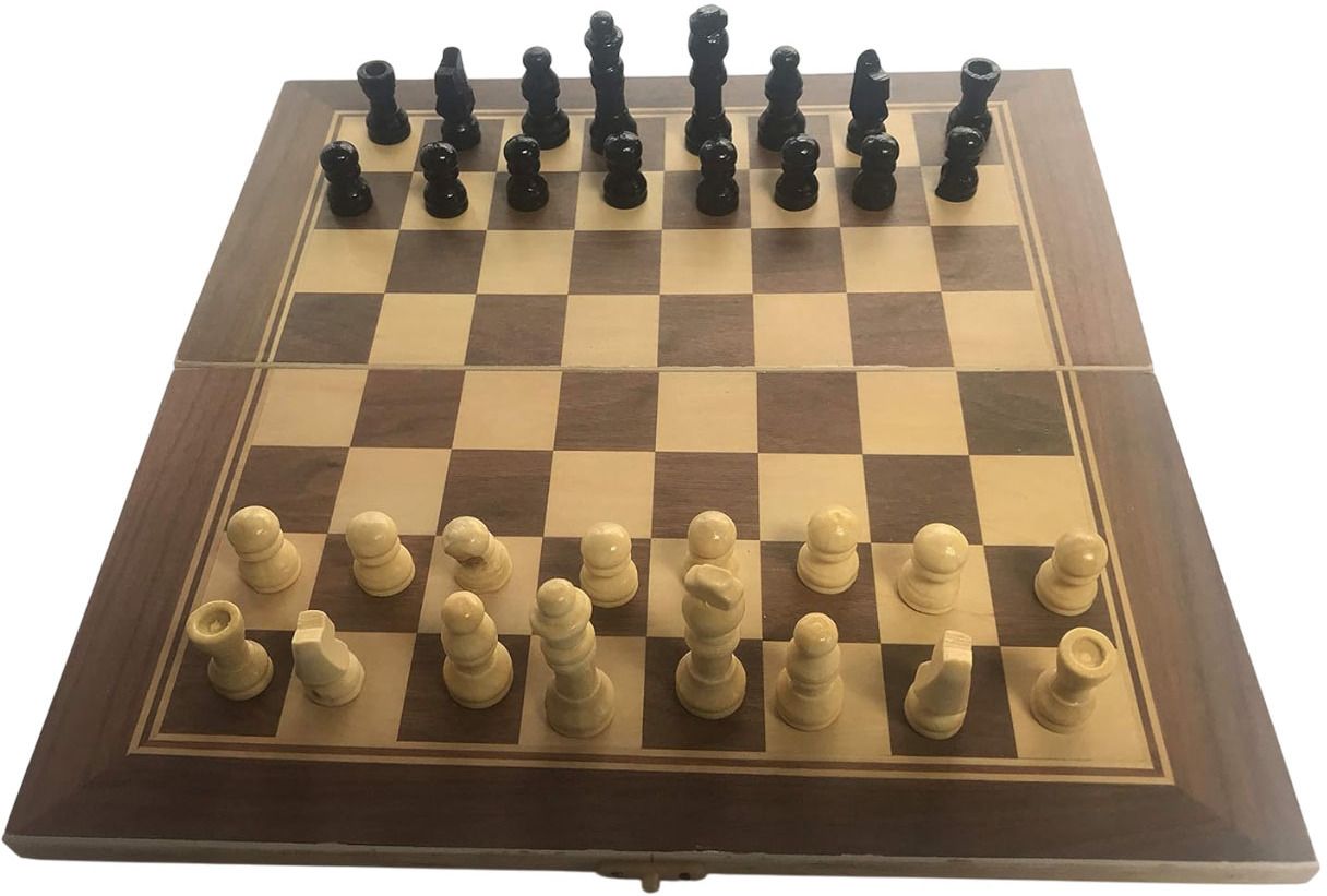 spocco 15x15 Inch Wooden Folding Chess Set with 32 Wooden Pieces Board Game Set 07 0 cm Chess Board-picture-23