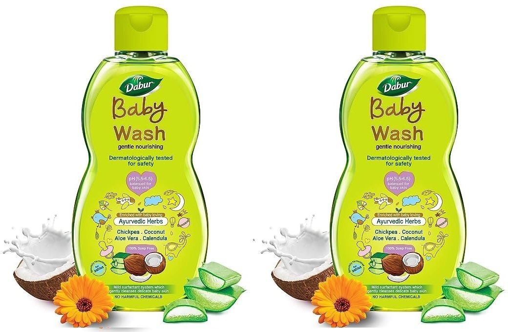 Baby Wash 200ml-Pk-2 pH 5.5 balanced, No Harmful Chemicals & Tear Free Formula