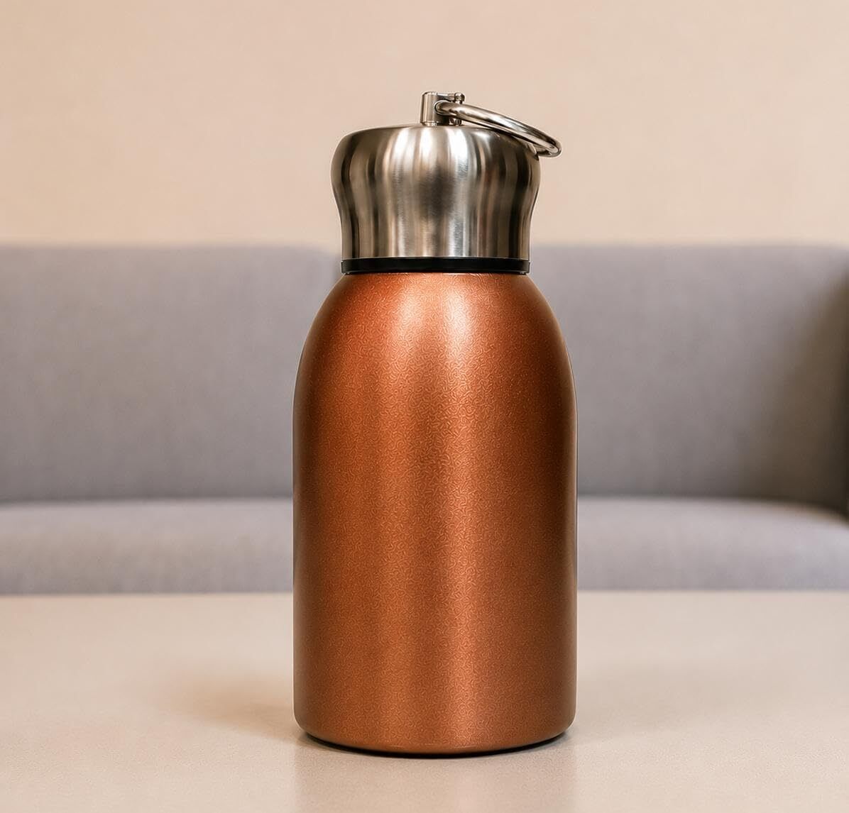 tittyno Premium Cute Mini Stainless Steel Vacuum Bottle ,Hot & Cold(g) 300 ml Stainless Steel Flask-picture-9