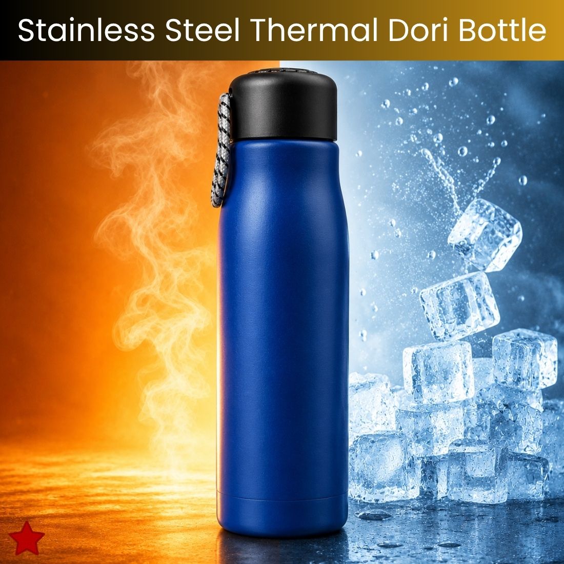 clairbell Stainless Steel Vacuum Insulated Thermal Water Bottle With Dori Handle EI455 500 ml Stainless Steel Bottle-picture-33
