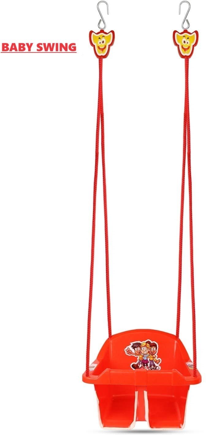 vaara g BABY SWING (JHULA) , MADE IN INDIA, BEST QUALITY PRODUCT WITH STRONG ROPE (Red) Bouncer-picture-15