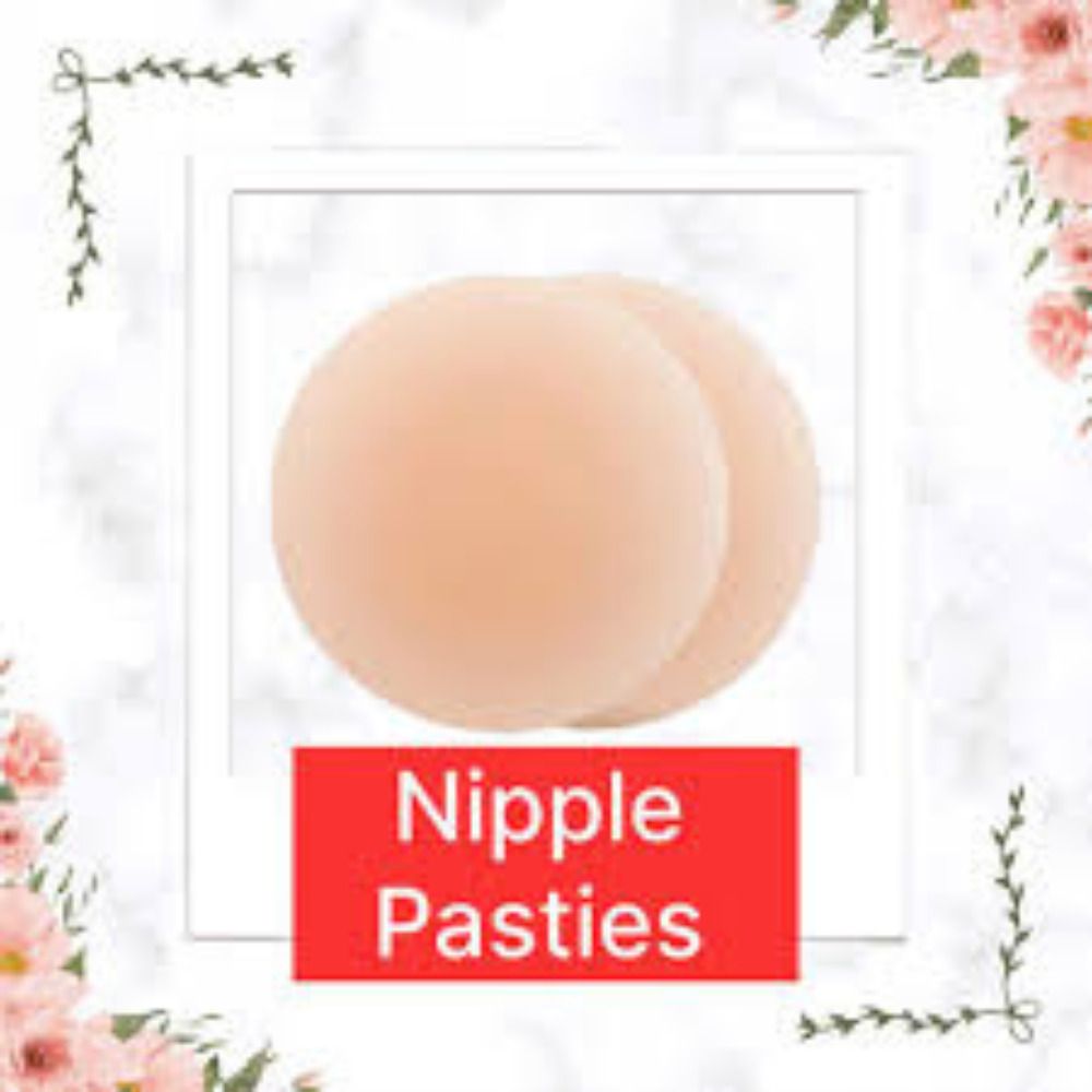 Nipple Covers Reusable Comfortable Invisible Silicone Pasties for Women Beige Breast Nipple Shield