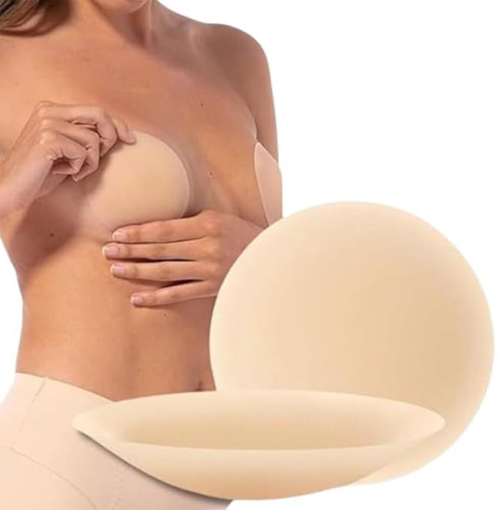 1Nipple Covers Reusable Comfortable Invisible Silicone Pasties for Women Beige Breast Nipple Shield