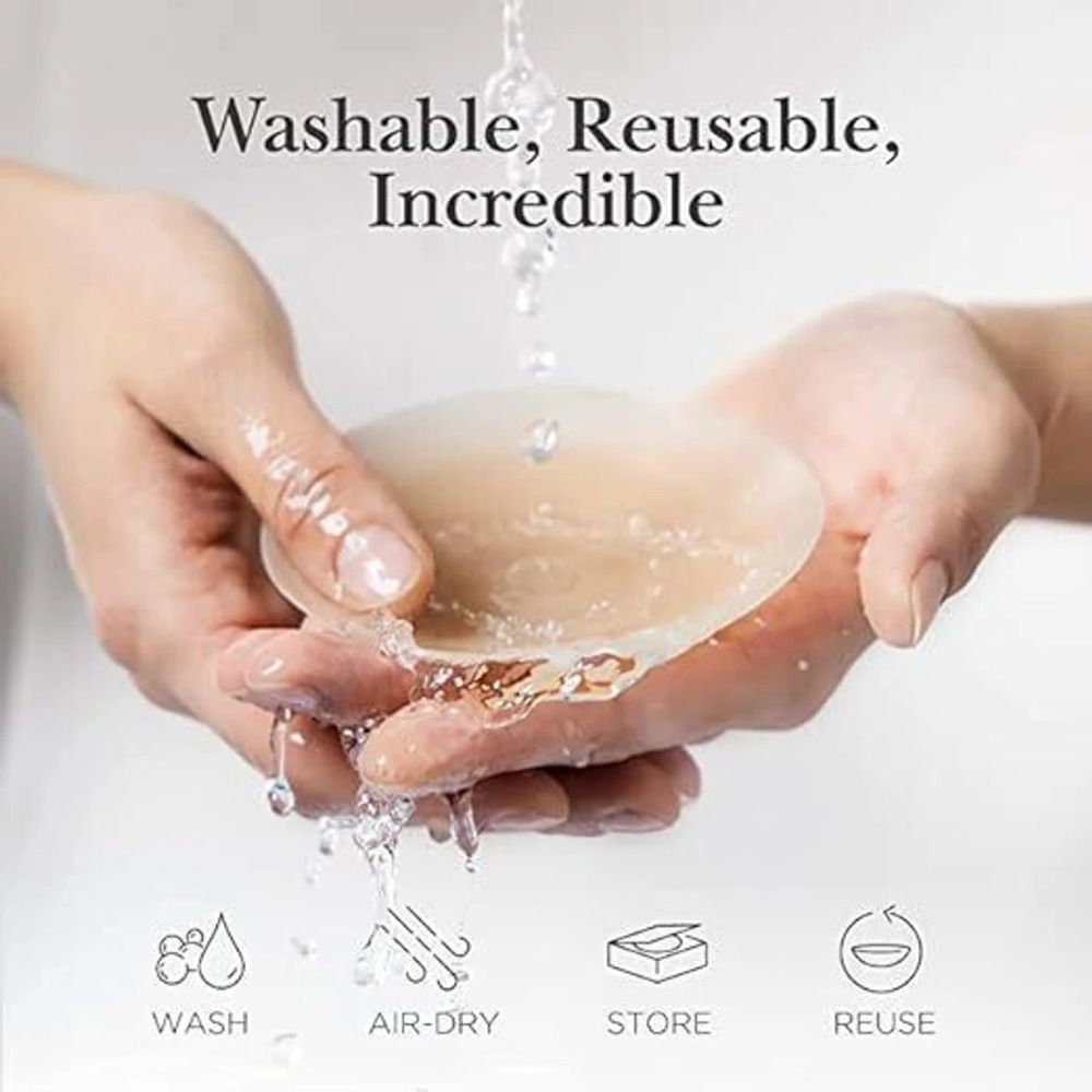 hiddenbeauty 133 Silicone-Women's Reusable Niple Cover (pack of 2) Breast Nipple Shield-picture-40