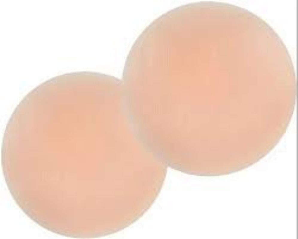 10Nipple Covers Reusable Comfortable Invisible Silicone Pasties for Women Beige Breast Nipple Shield
