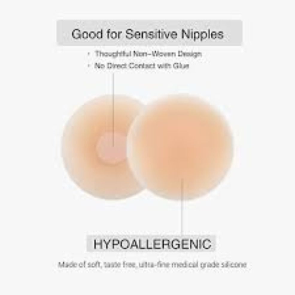 3Nipple Covers Reusable Comfortable & Natural Invisible Adhesive Breast Silicone Breast Nipple Shield