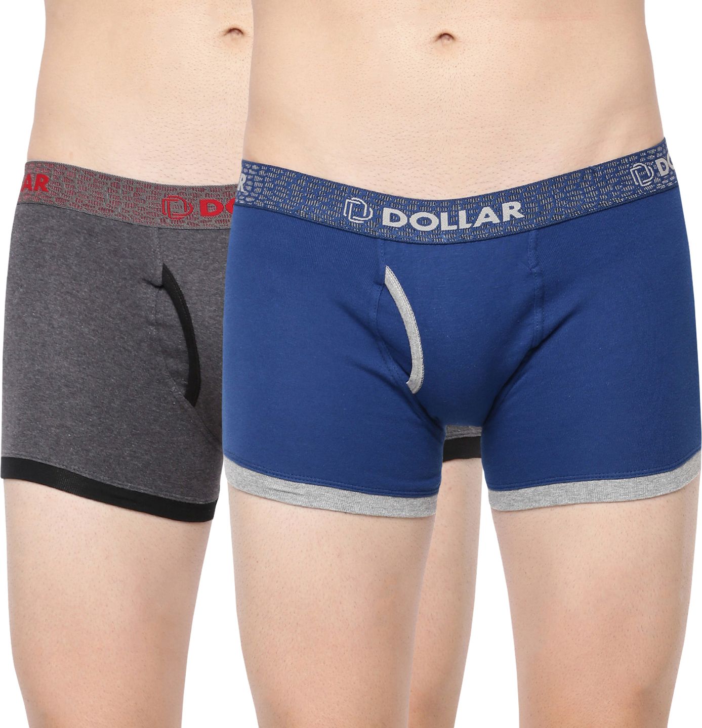 dollarbigboss Pack of 2 Combed Cotton Contoured Pouch Support Solid Men Trunk-picture-11