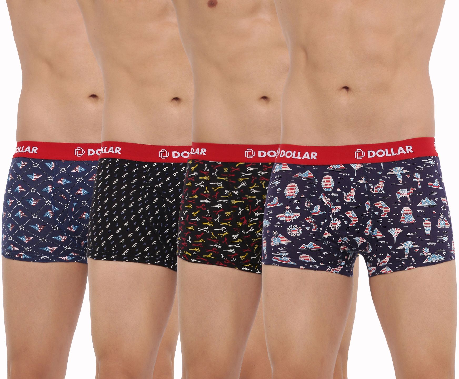 dollar bigboss Pack of 4 Combed Cotton Printed Men Trunk-picture-13