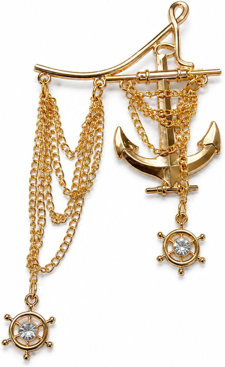 Anish NX Anchor Helm Chain Brooch-image-34