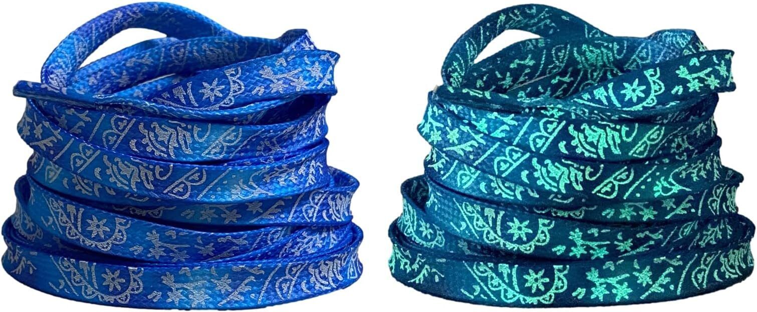 Kickzu 1Pair Luminous Neon Shoe Laces for Sneakers, Sport, Hiking, Running, Exercising Shoe Lace-image-19