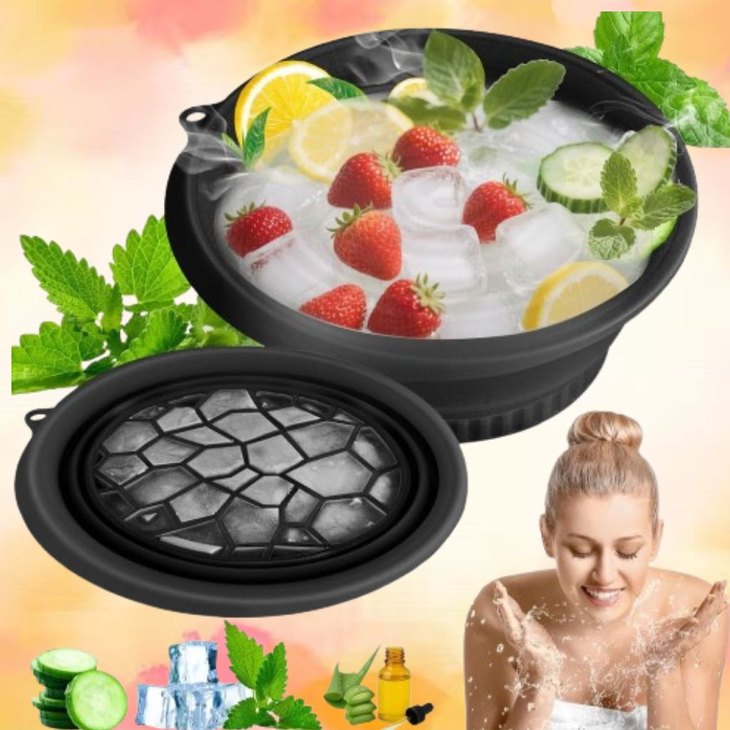 zucline Silicone Massage Bowl Ice Bucket with Compact Design for Easy Storage Disposable-picture-34