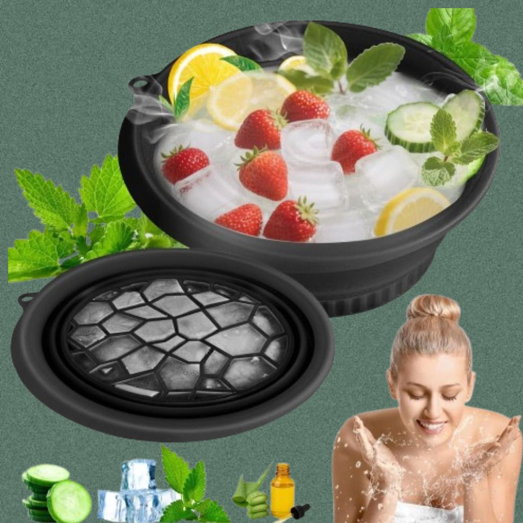 zucline Silicone Massage Bowl Ice Bucket with Multi Functional Use Design Disposable-picture-17