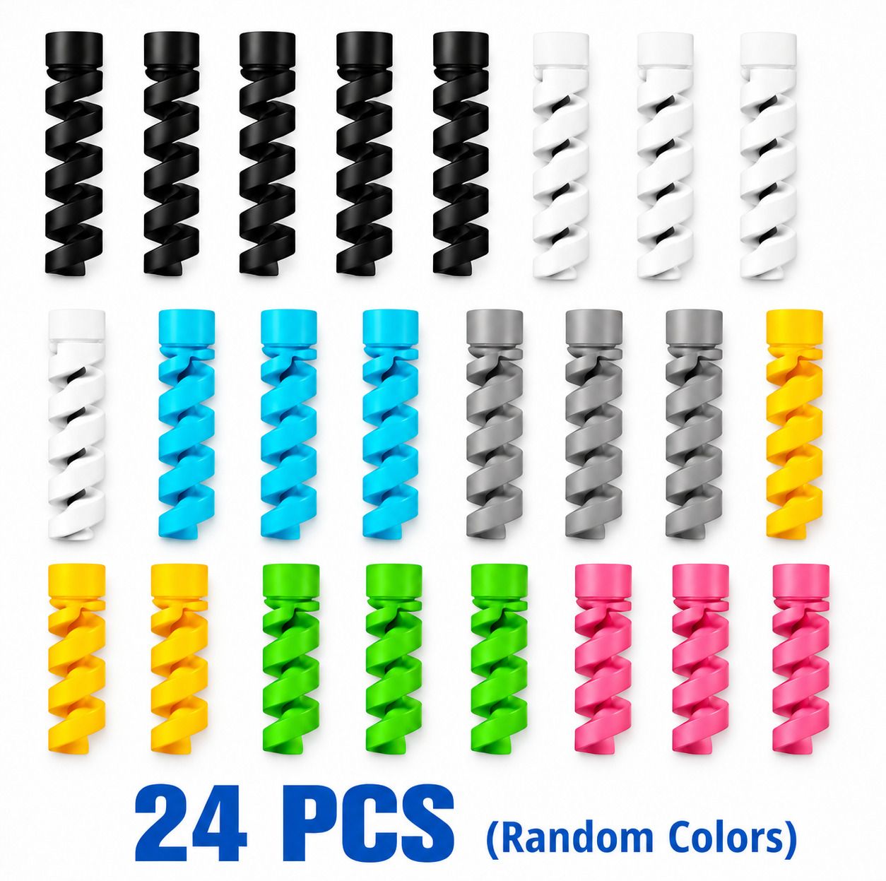 RoarX 24 Piece Silicone Cable Protectors| iPhone charger cable protector | data cable Cable Protector-image-31