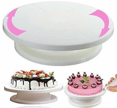 pgk traders CACKE TURN TABLE Plastic Cake Server-picture-13