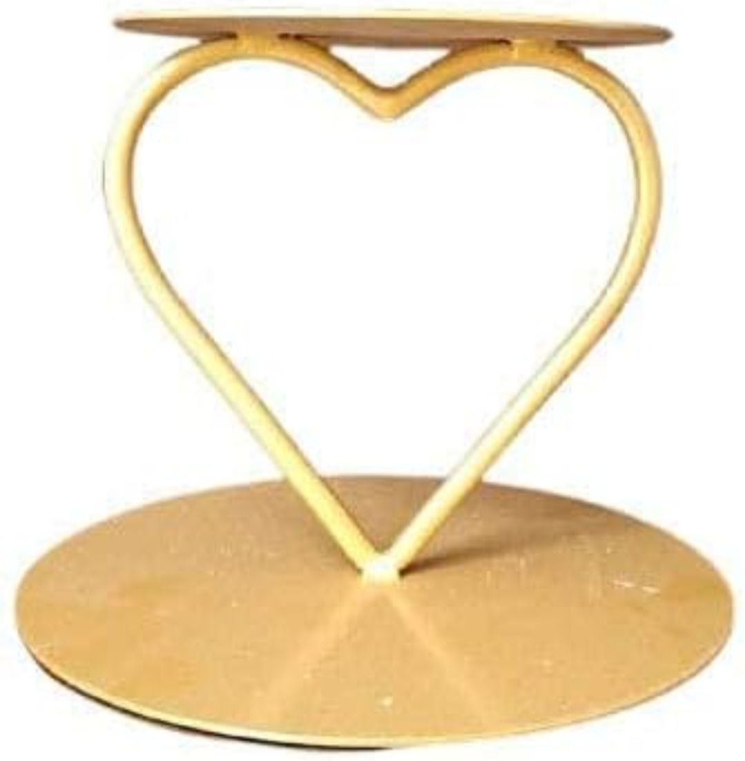 Spacer Heart Shape cake stand Steel Cake Server-image-40
