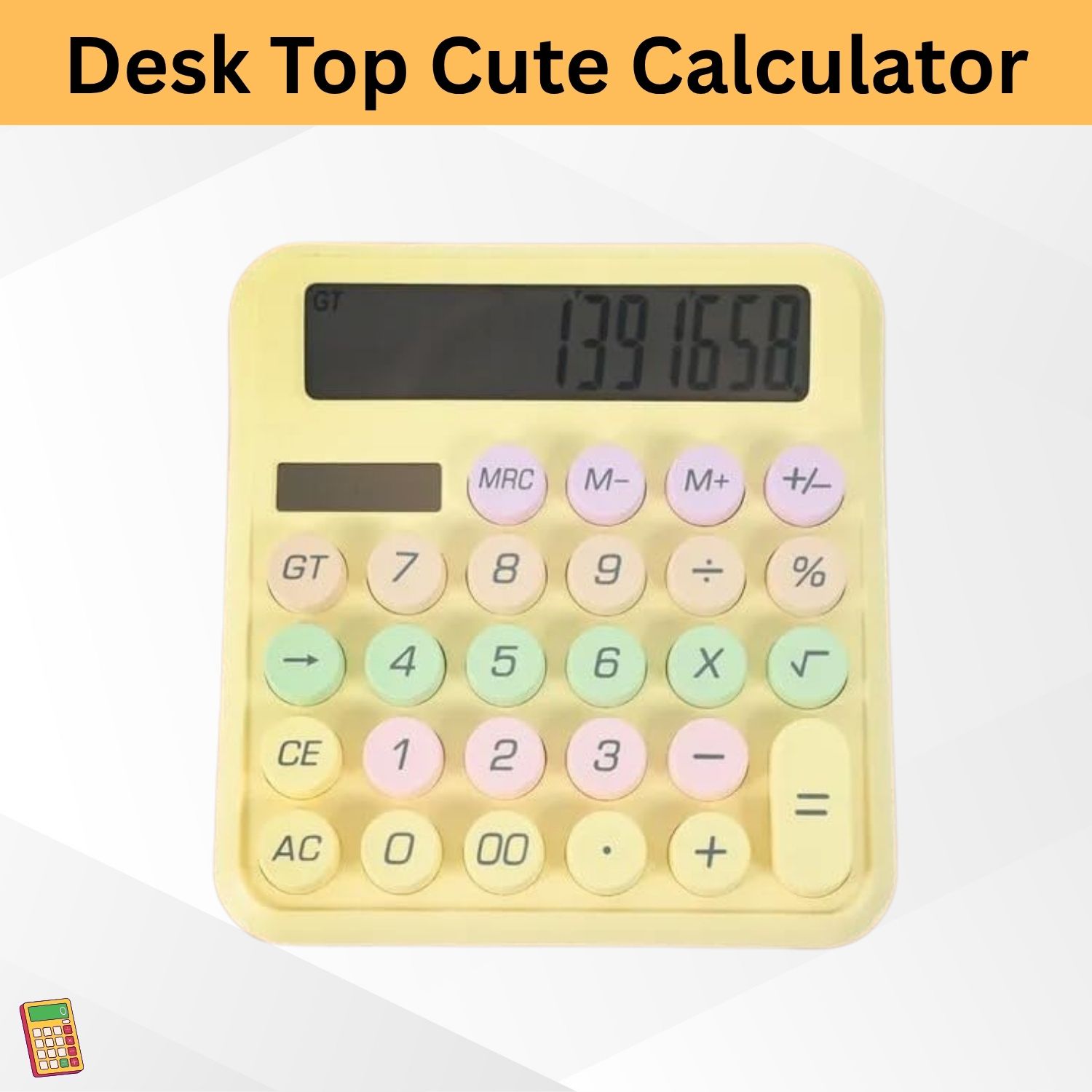 sacro Desktop Cute Calculator, 12-Digit Large Display With Aesthetic Candy ColorT254 Desktop Cute Calculator, 12-Digit Large Display With Aesthetic Candy ColorW254 Basic Calculator-picture-45