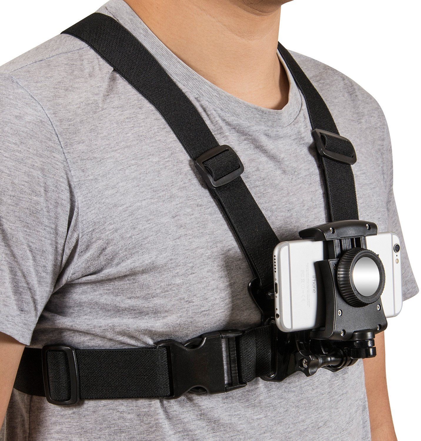 RGV Mobile Phone Chest Mount Belt Harness Strap Holder Cell Phone Clip action Camera Strap