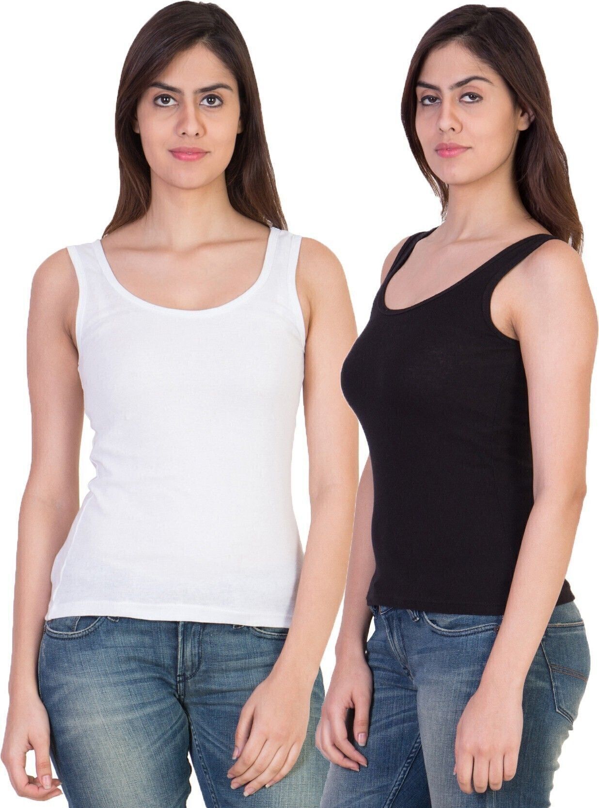 parastrade Women White, Black Camisole-picture-21