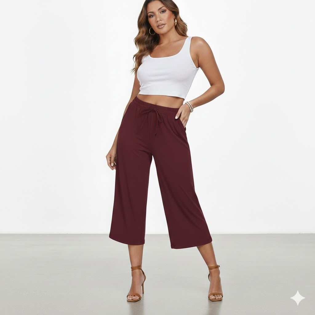 eha Women Maroon Capri-picture-25