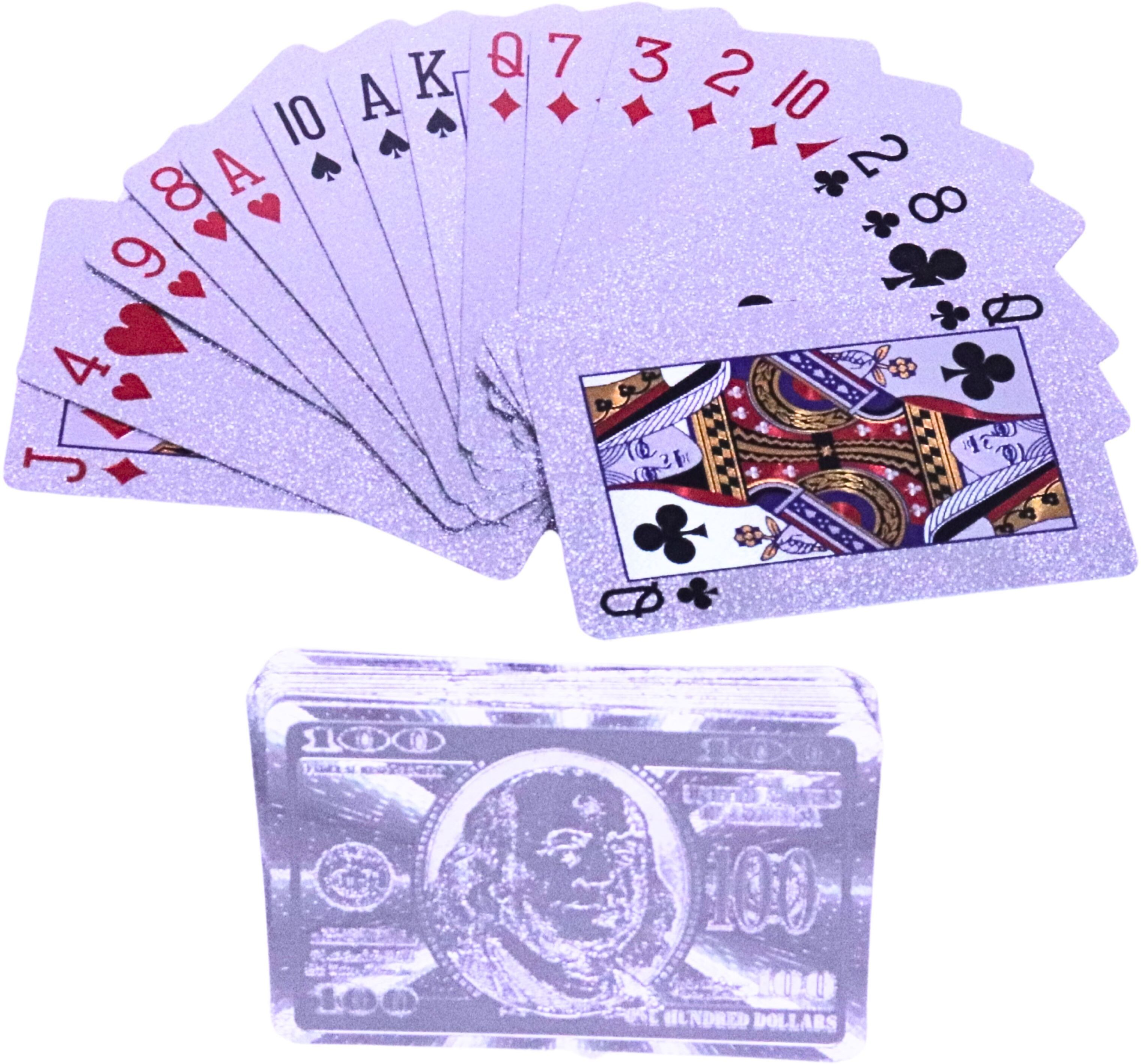 Silver Plated Plastic Playing Cards Premium Poker Deck Flexible Waterproof Cards-image-42