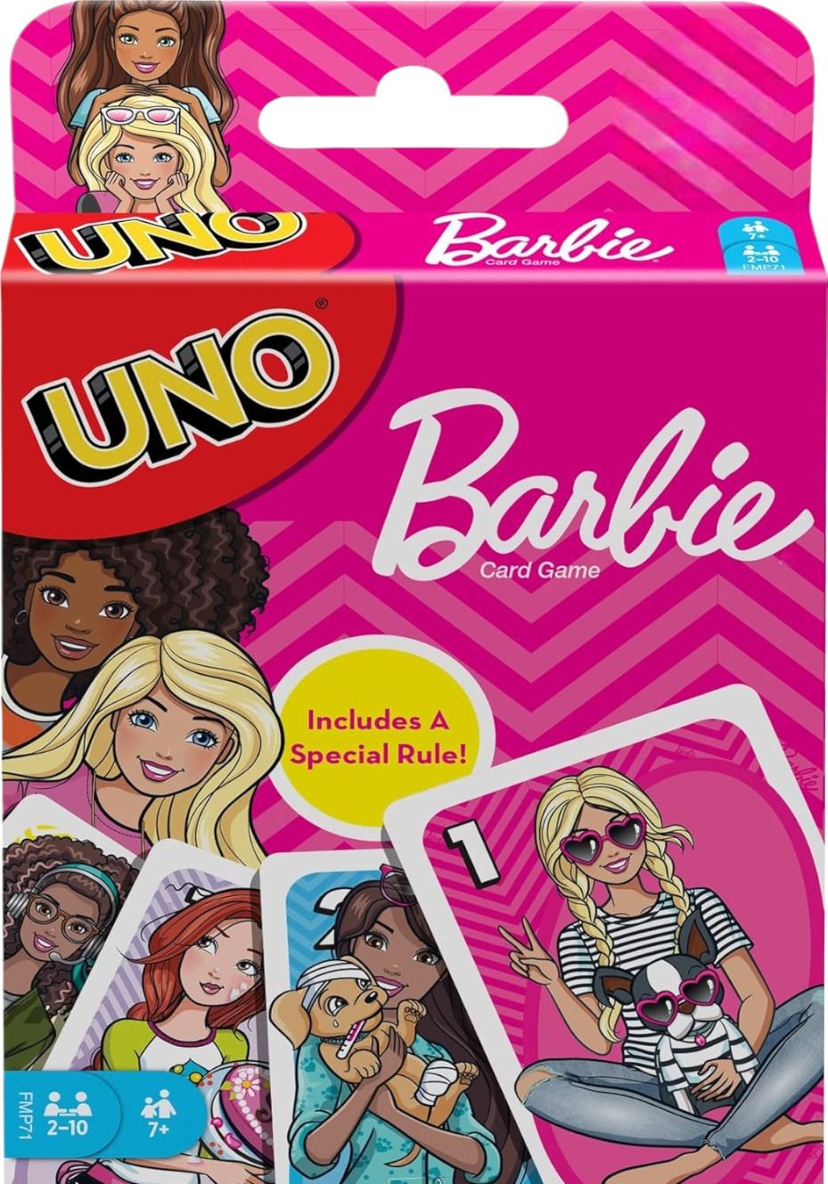 Premium UNO Barbie Paper Playing Cards| 112 UNO Barbie Playing Card Game-image-48