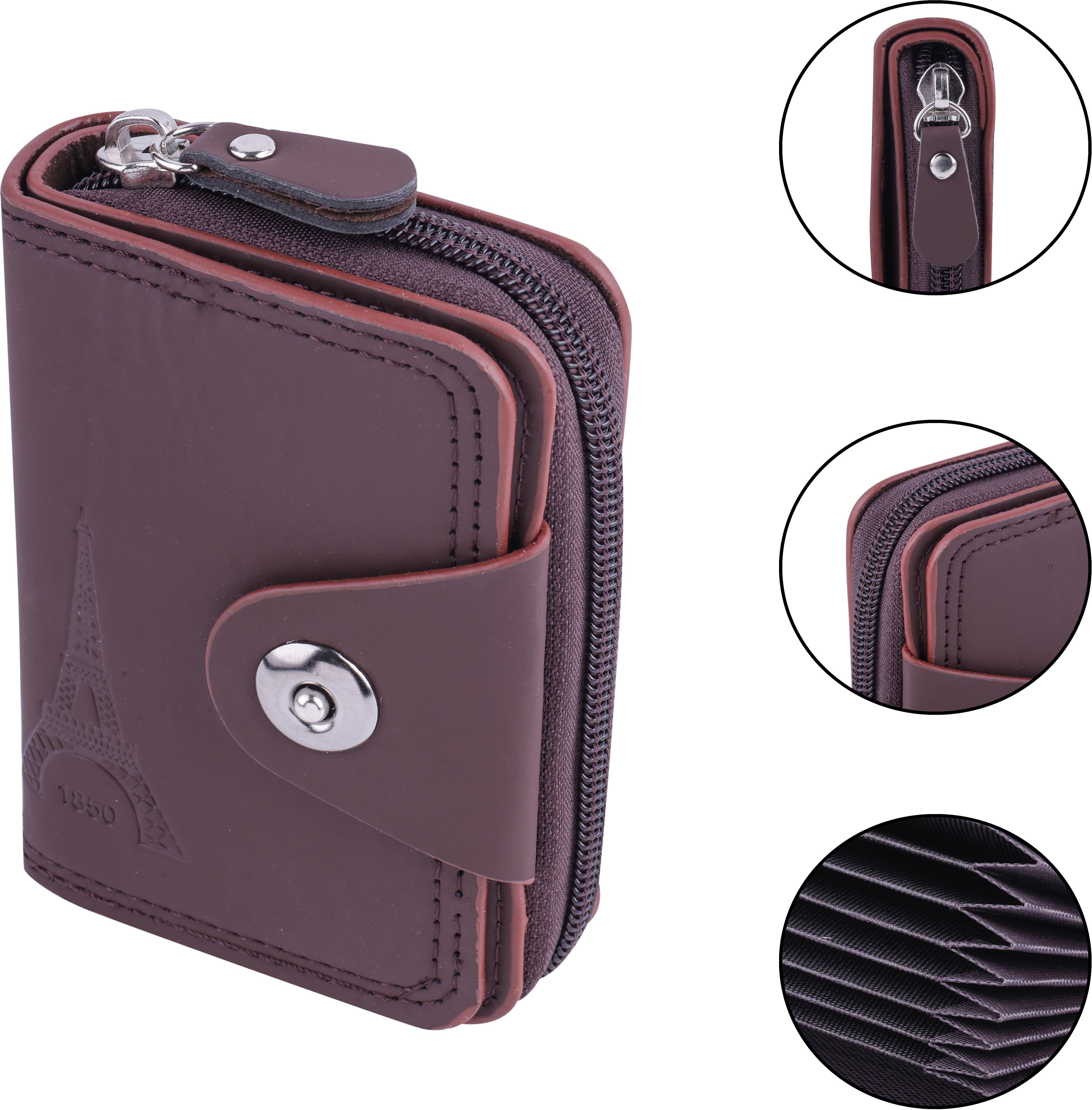 Men & Women Casual, Formal Brown Genuine Leather RFIDWallet