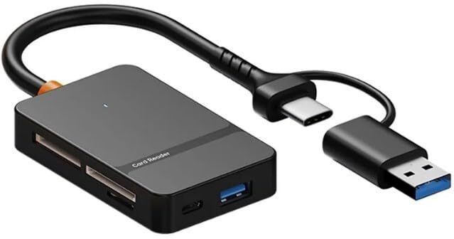 ULTRABYTES ADS 8-in-1 Card Reader Type-C + USB-A to SD/TF/MS / CF1 / Card Reader-picture-10