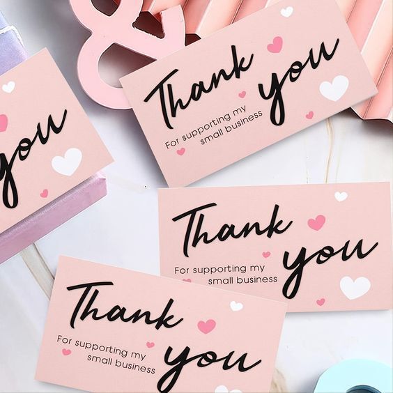 kneft Set of 30, Thank You Cards Business Card-picture-28